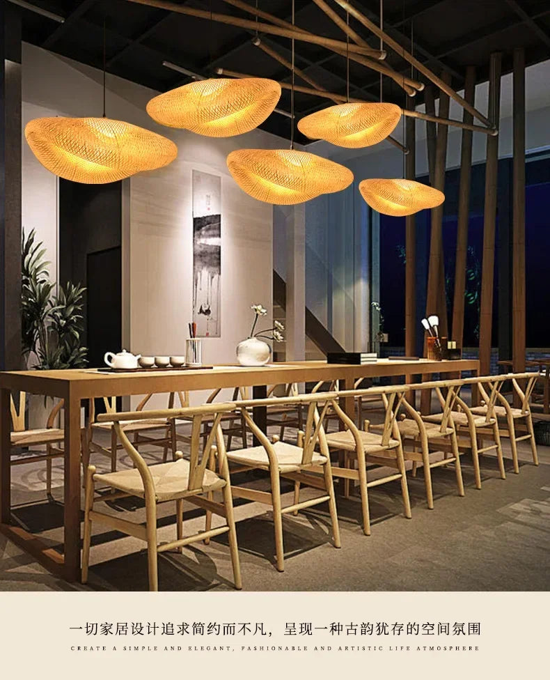 Rattan Pendant Chandelier