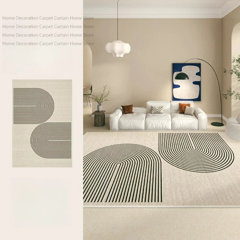 Abstract Washable Area Rug