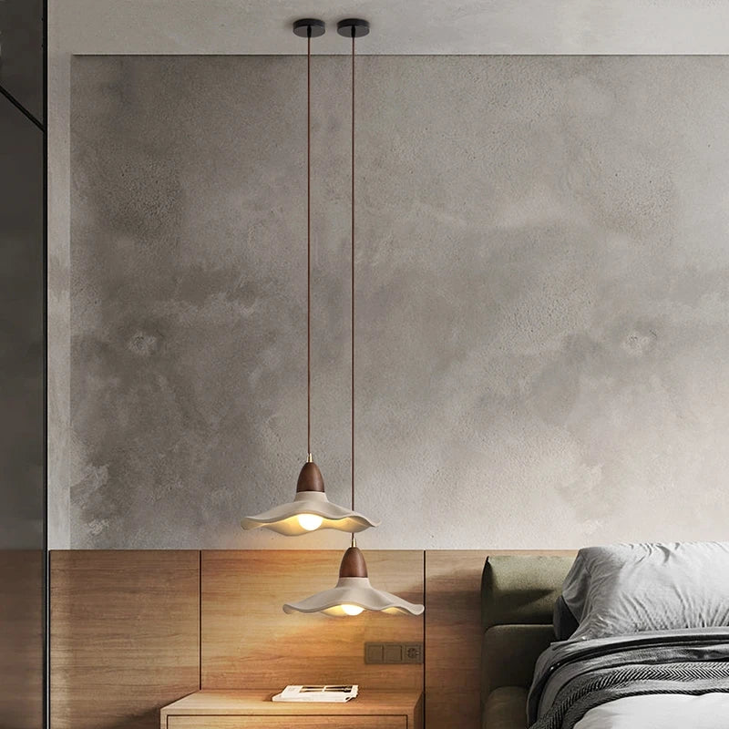 Wabi-Sabi Wood Pendant Chandelier
