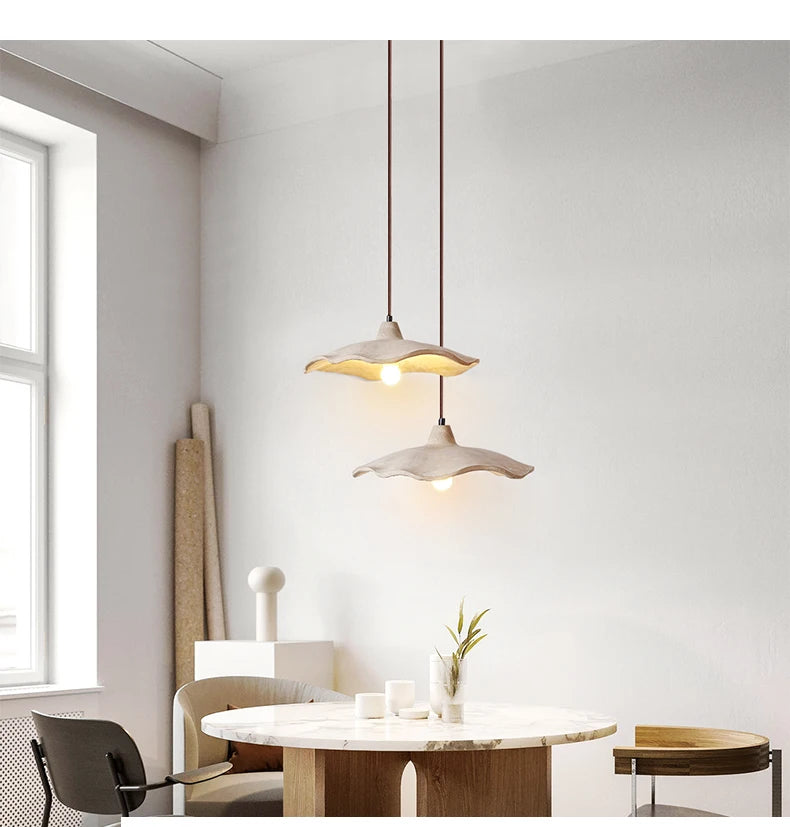 Wabi-Sabi Wood Pendant Chandelier