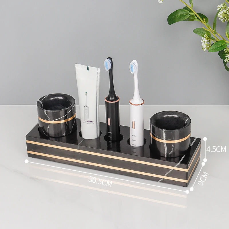 Nero Marquina Bathroom Set