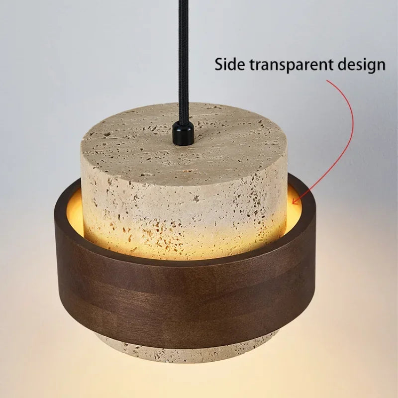 Japanese Stone Pendant Chandelier