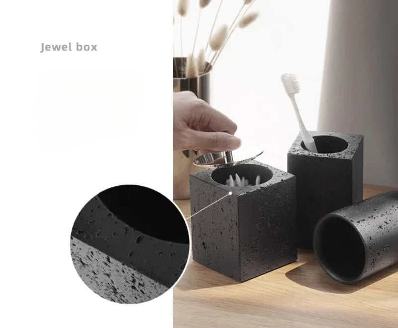 Wabi-Sabi Sandstone Bath Set