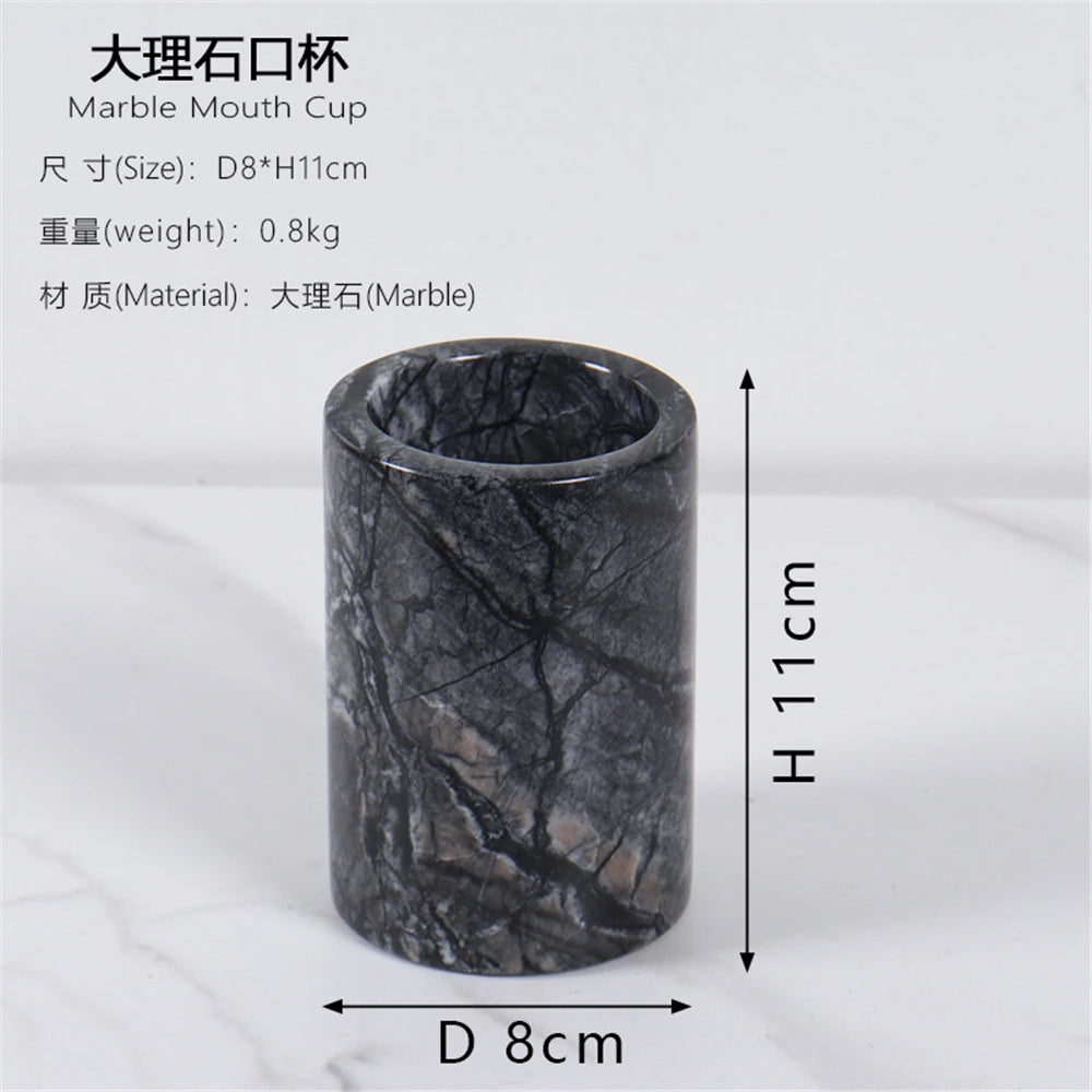 Grey Marble Bathroom Set