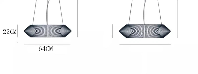 Wabi-Sabi Rattan Pendant Chandelier
