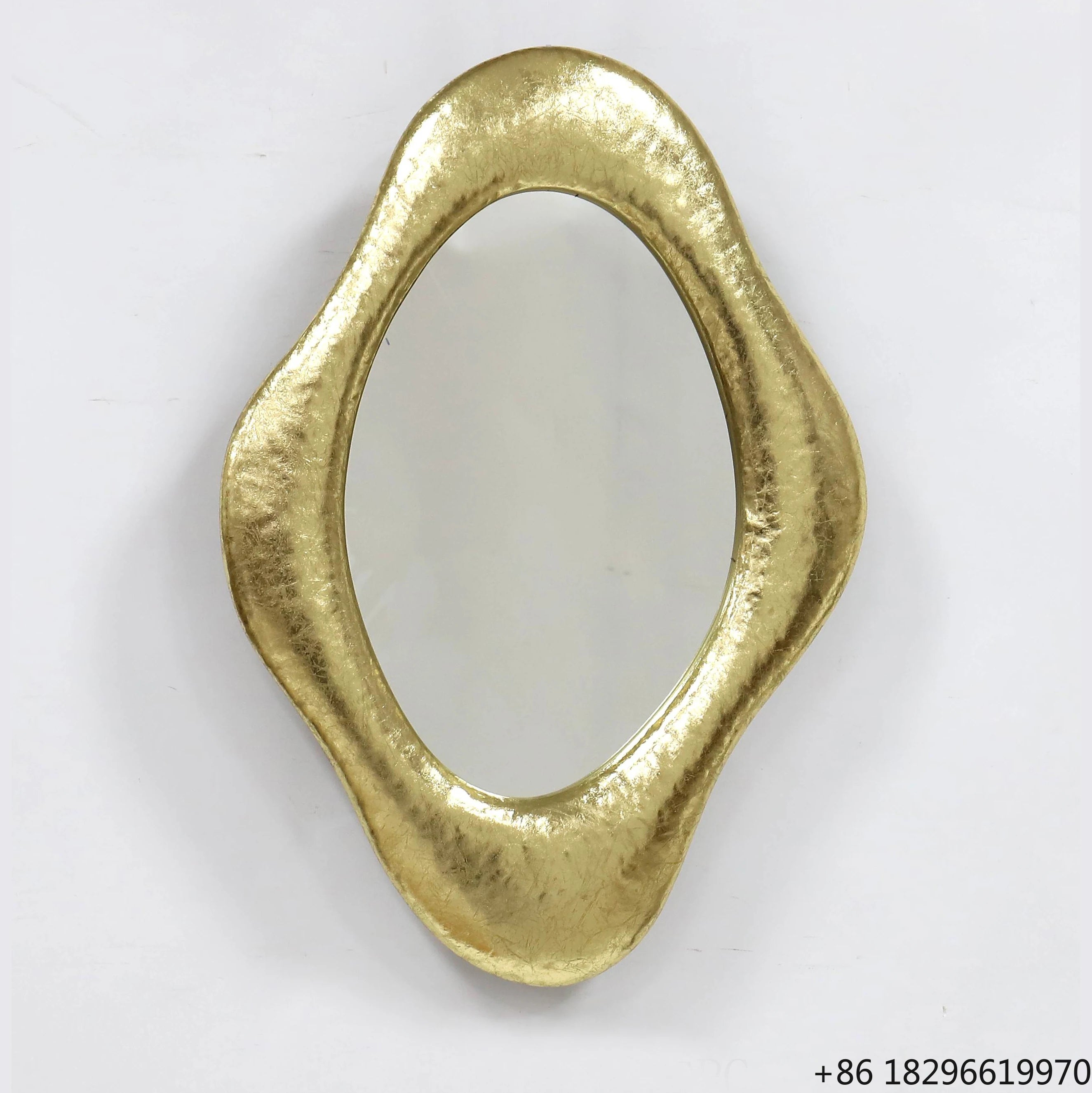 Farmhouse Irregular Gold Wall Mirror