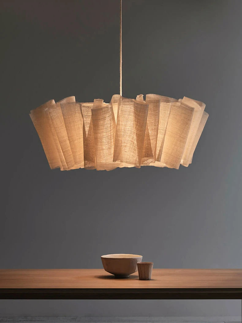 Wabi-Sabi Fabric Pendant Chandelier