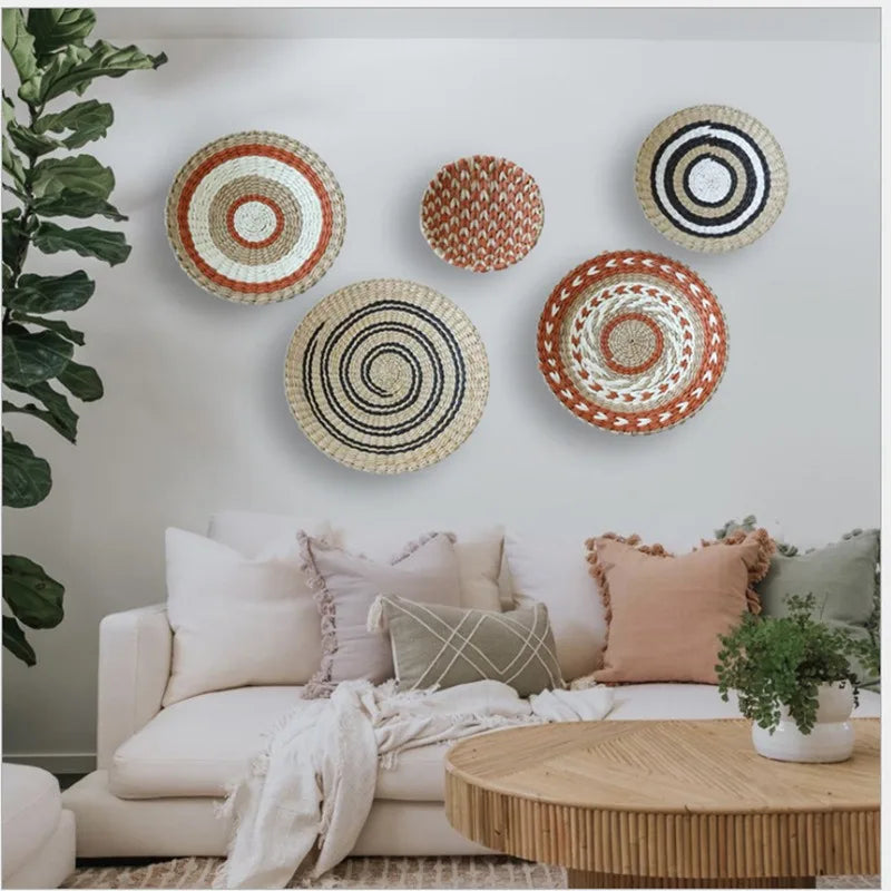 Boho Woven Wall Basket