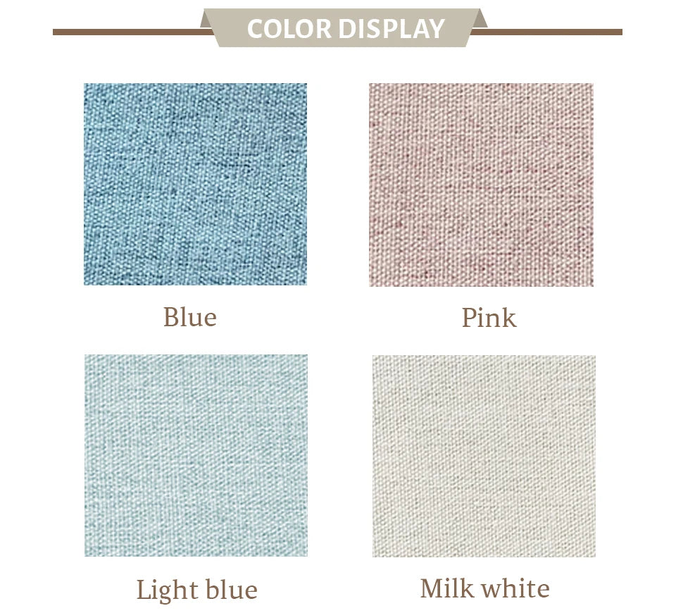 Modern Linen-Blend Blackout Curtains