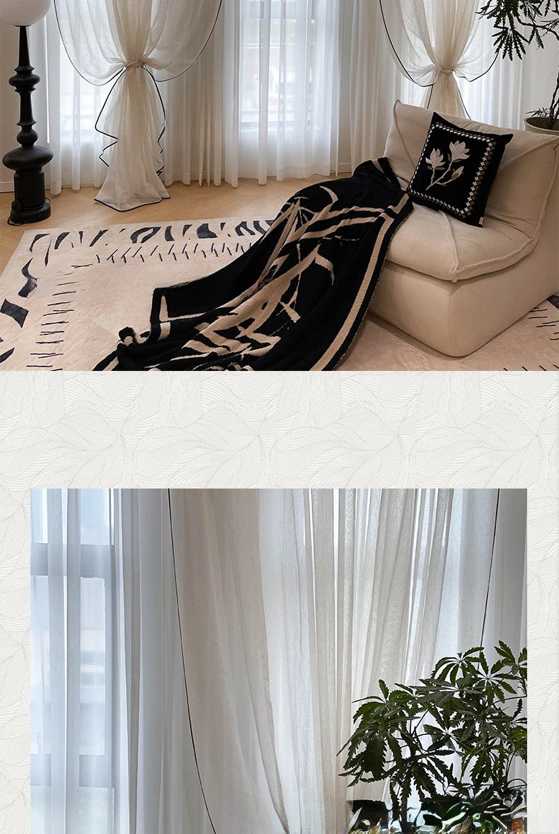 Vintage Tulle Blackout Curtains
