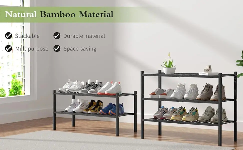 Bamboo Shoe Rack