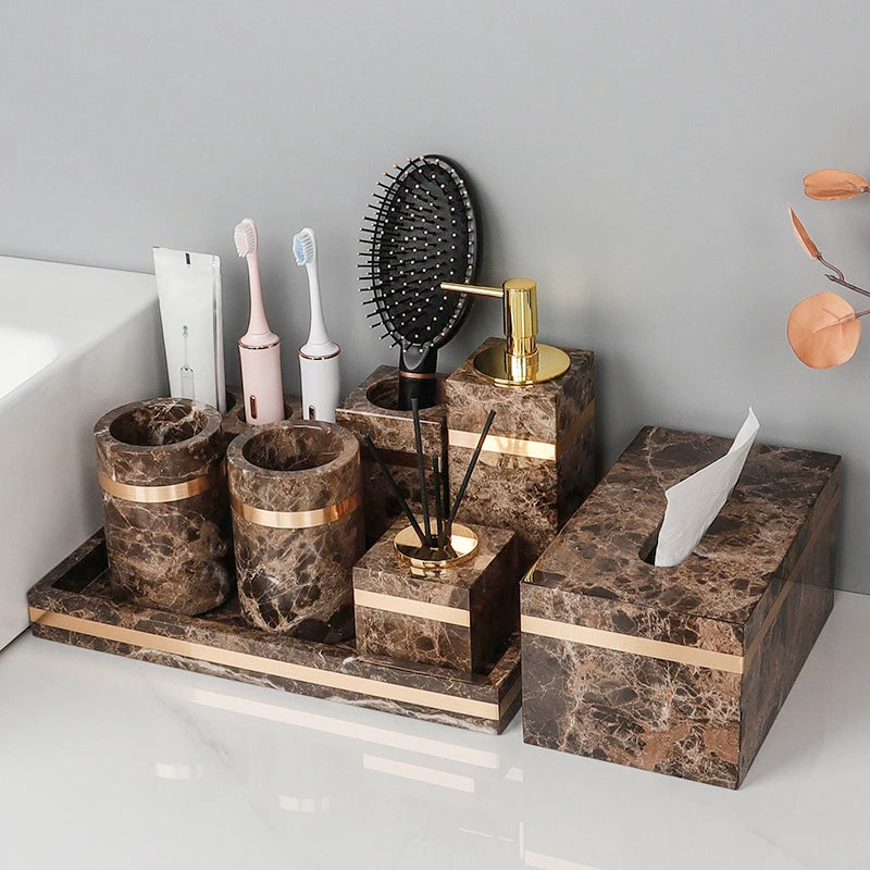 Emperador Dark Marble Set