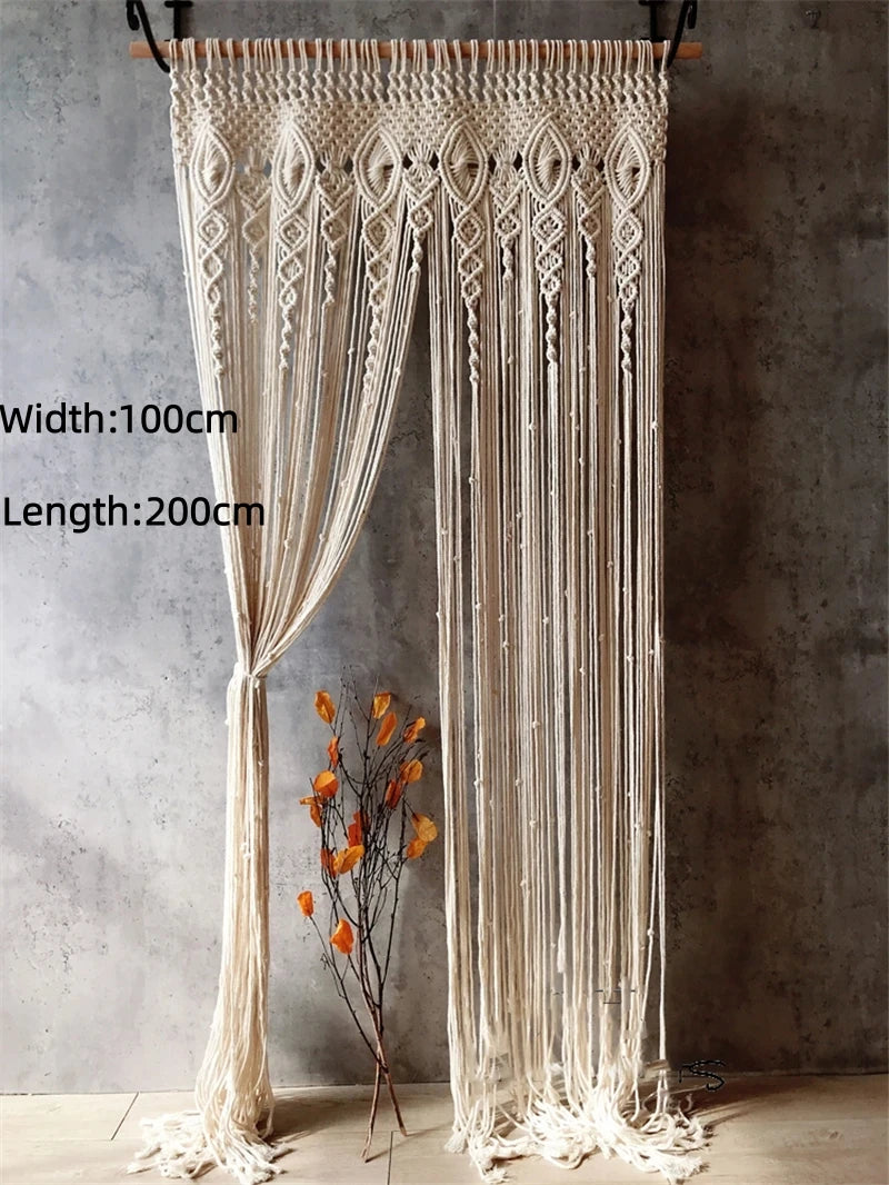 Macrame Door Curtain
