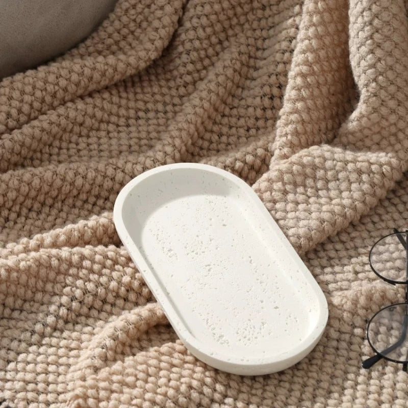 Travertine Stone Vanity Tray