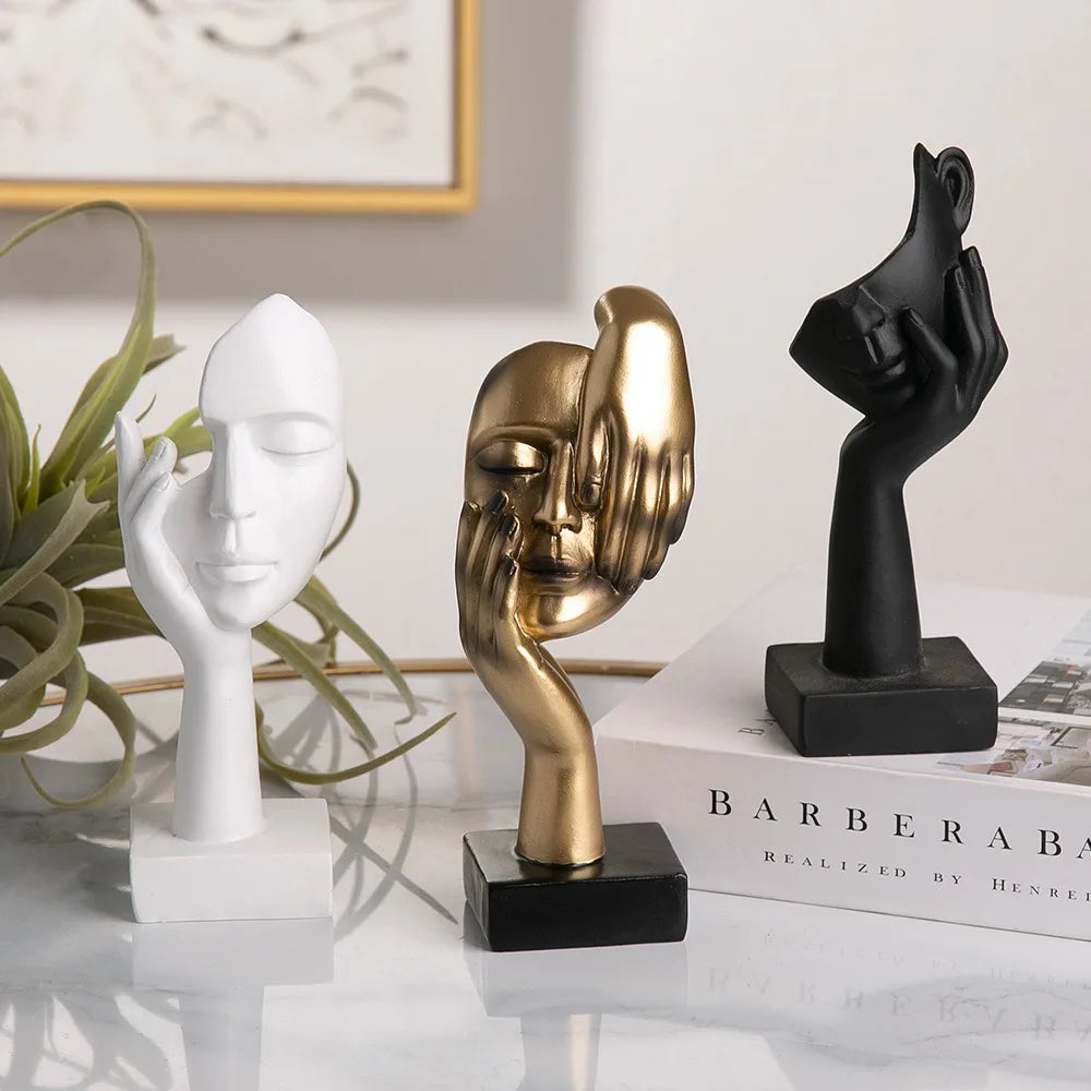 Abstract Face Statue