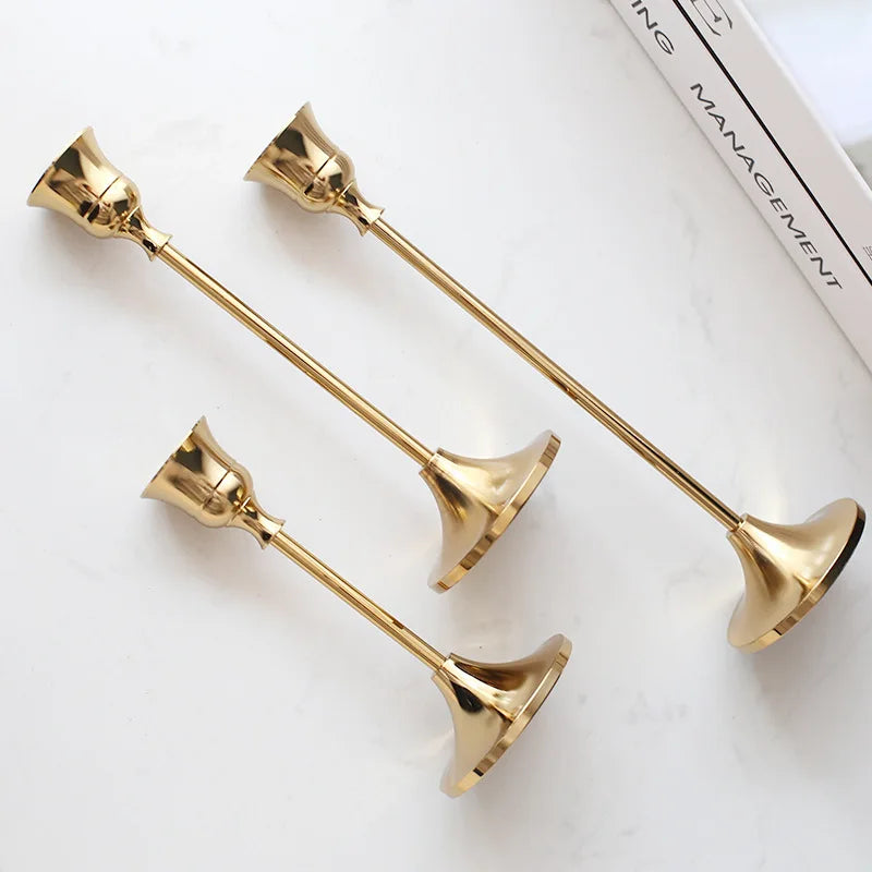 Brass Candlestick (3-Piece Set)