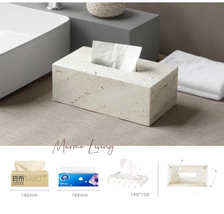 Beige Travertine Bath Set