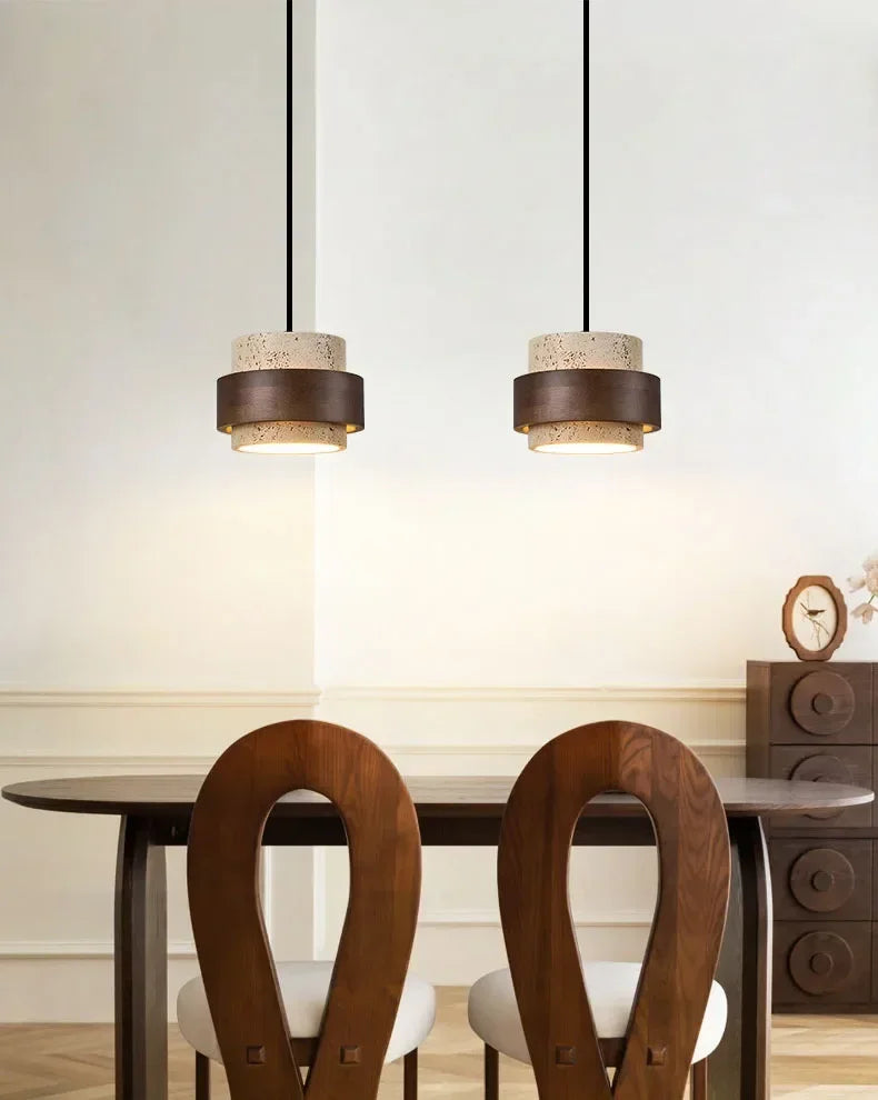 Wabi-Sabi Stone Pendant Lamp