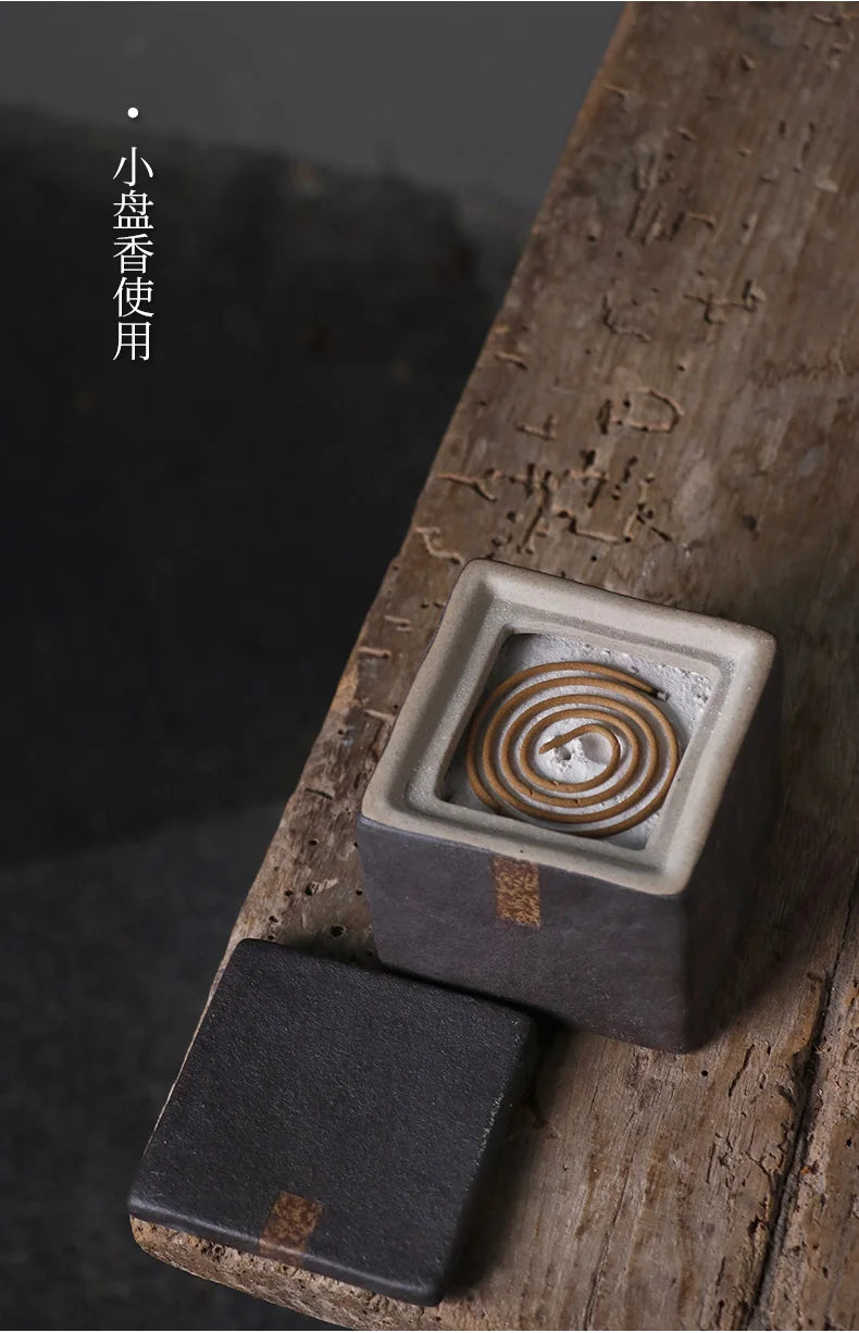 Wabi-Sabi Ceramic Incense Burner