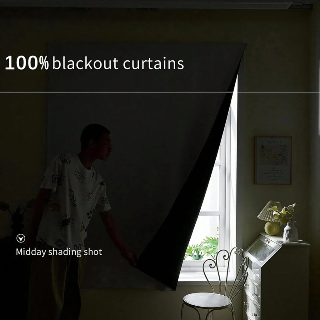 Modern Linen Blackout Curtain