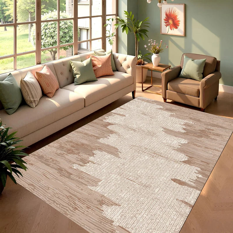Abstract Washable Area Rug