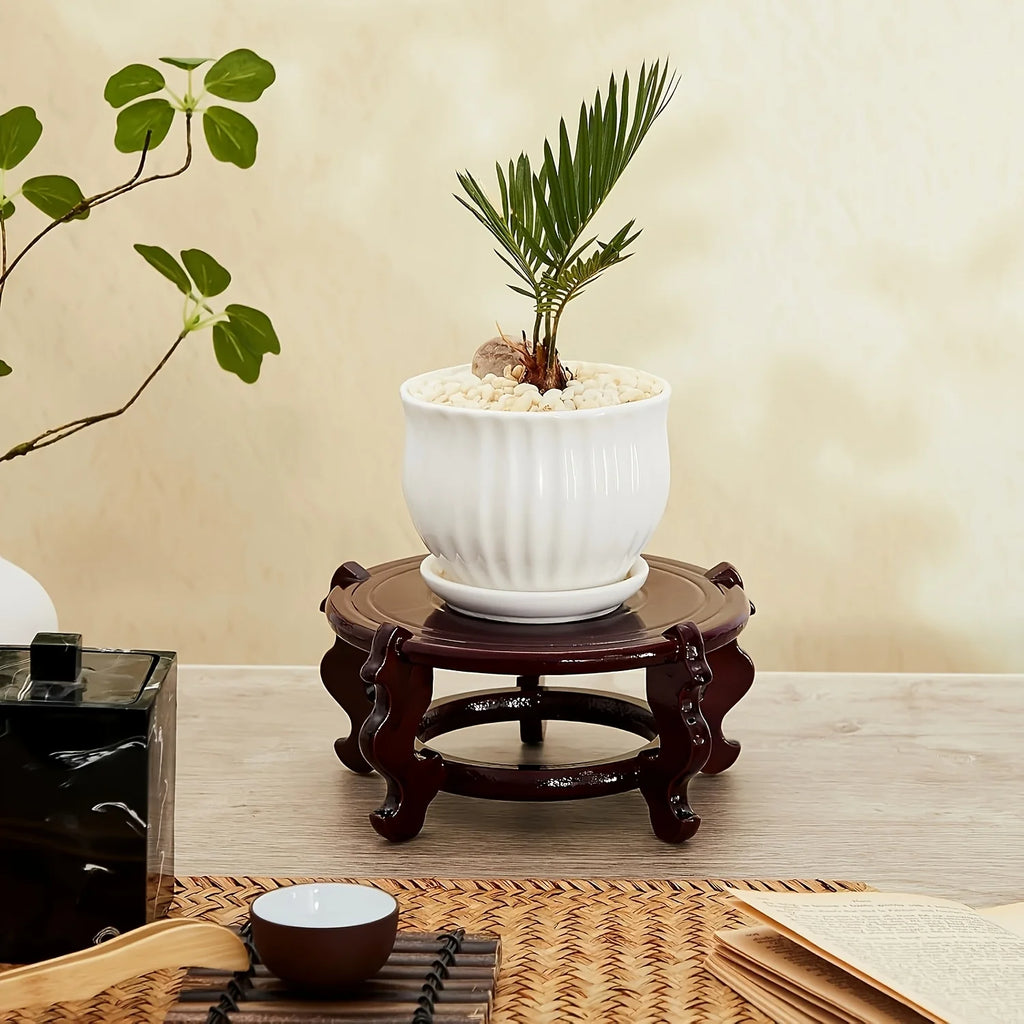 Wood Plant Stand