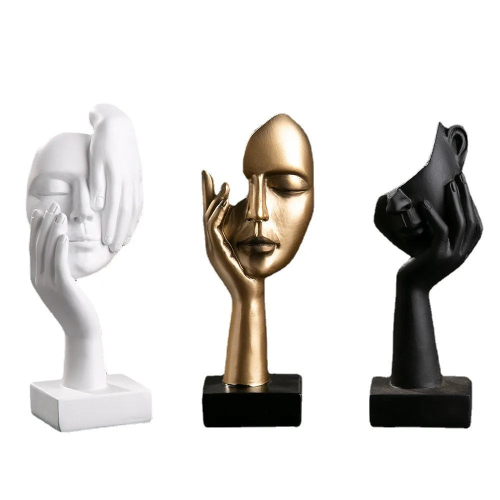 Abstract Face Statue