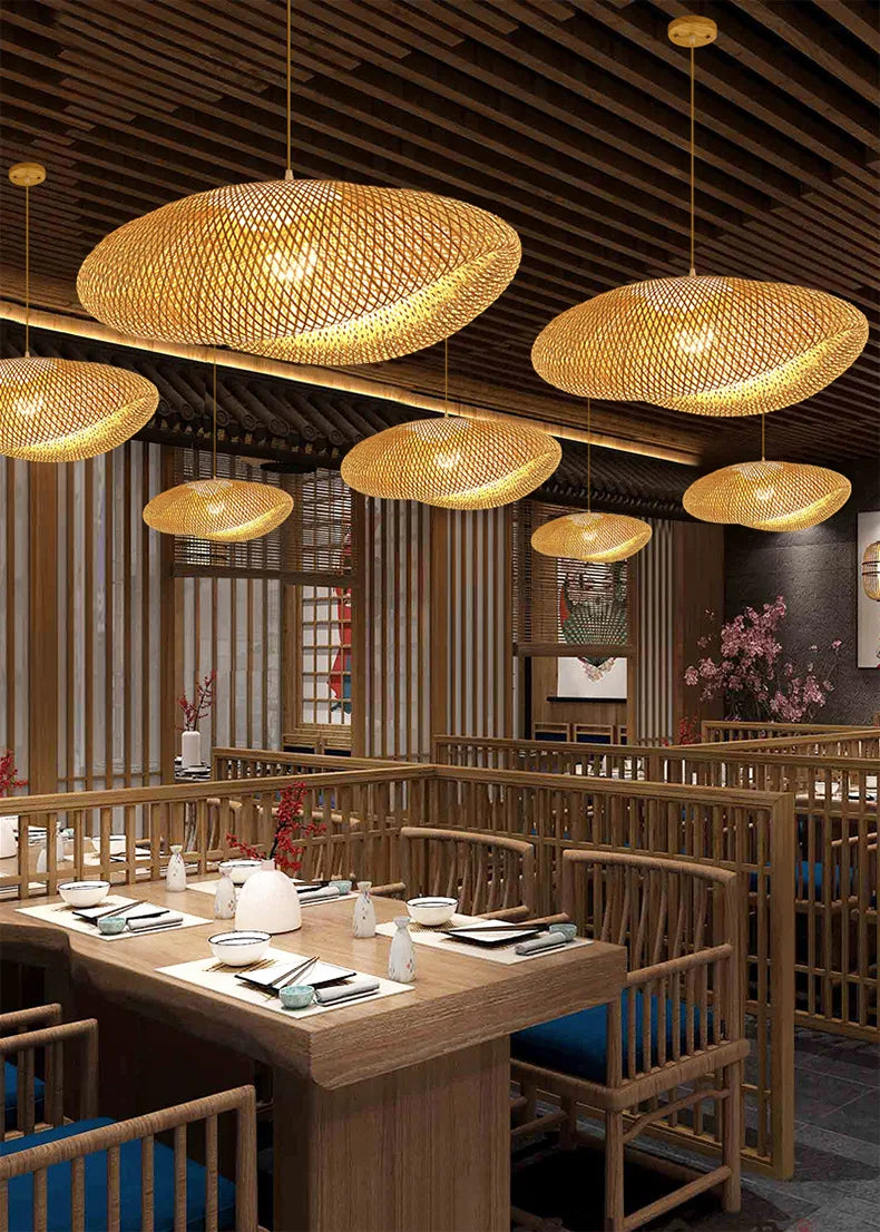 Rattan Pendant Chandelier