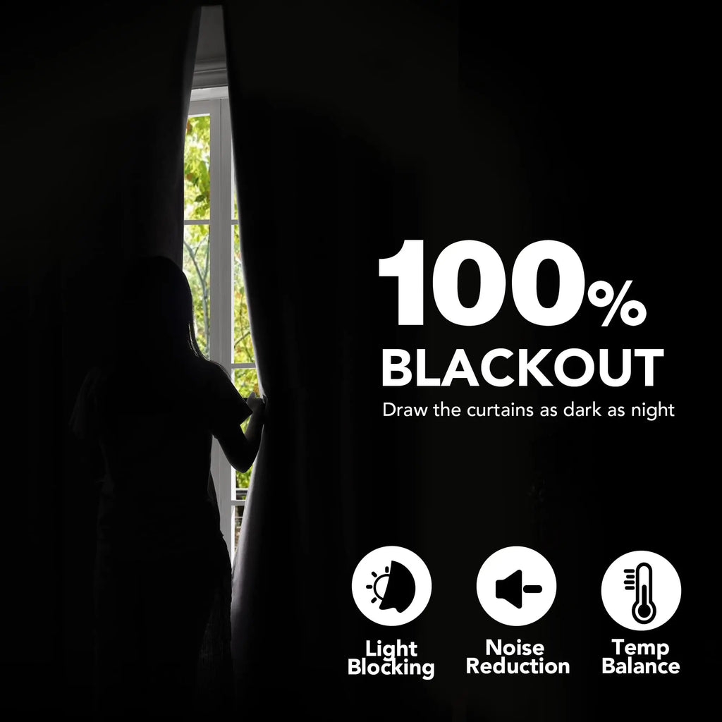 Modern Linen Blackout Curtains, 350cm