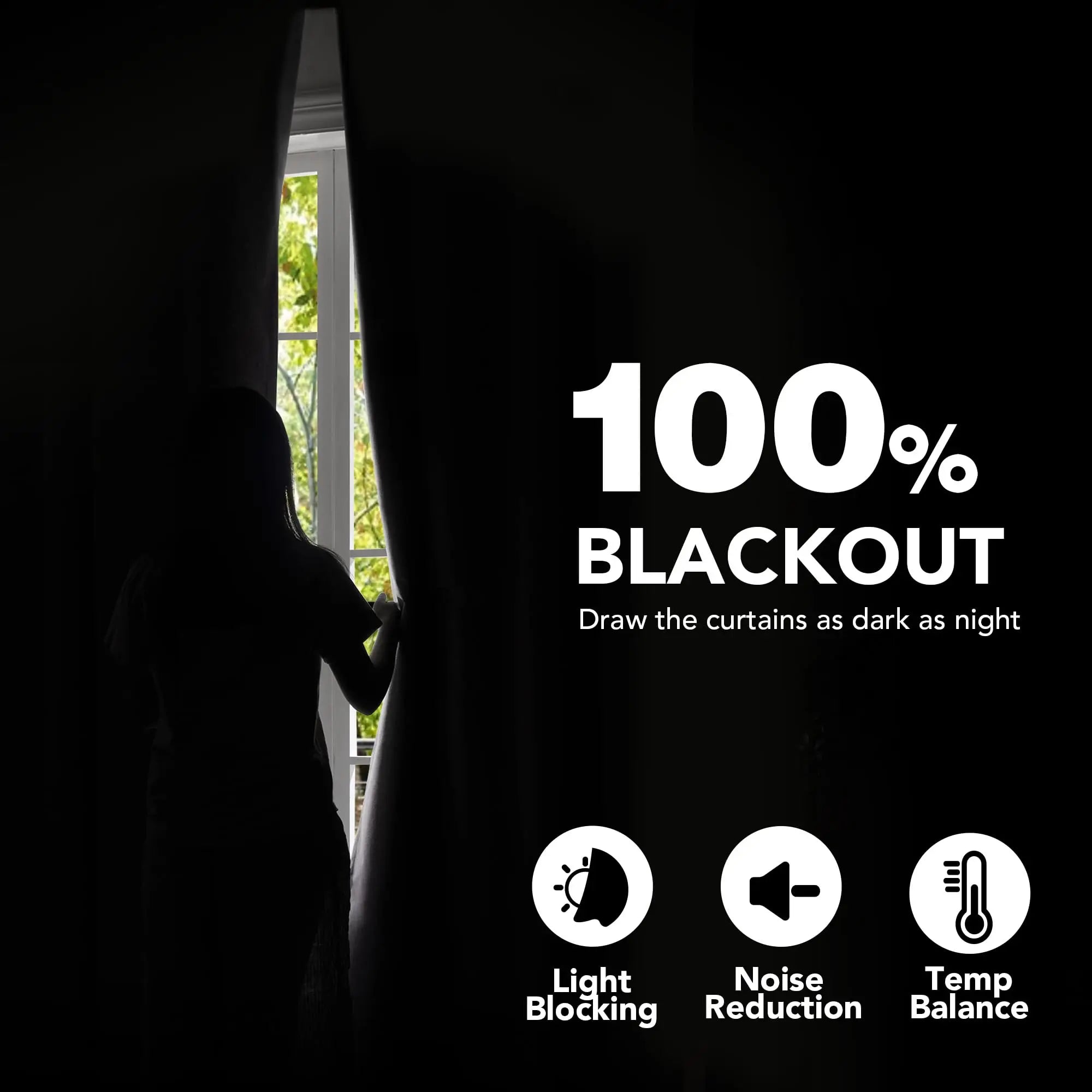 Modern Linen Blackout Curtains, 350cm