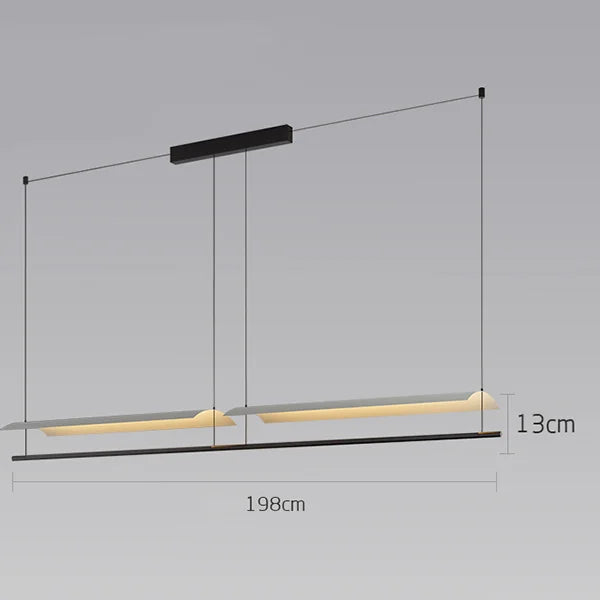 Wabi-Sabi Acrylic Linear Pendant Light