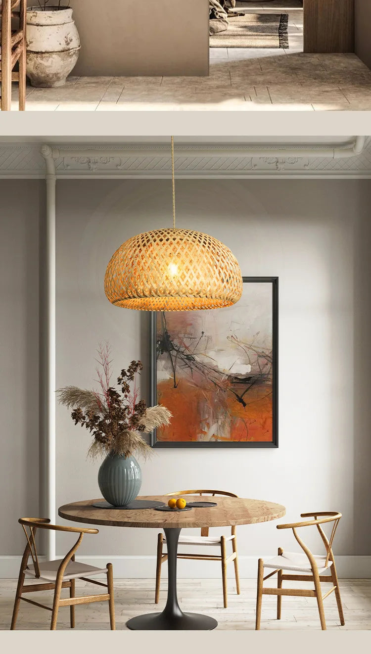 Rattan Pendant Chandelier