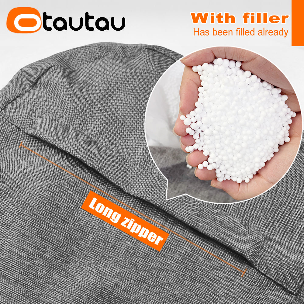 Round Storage Pouf