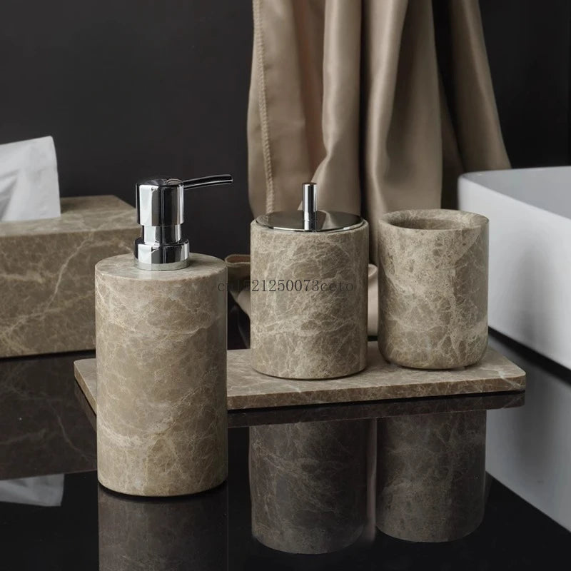 Nordic Marble Bathroom Set