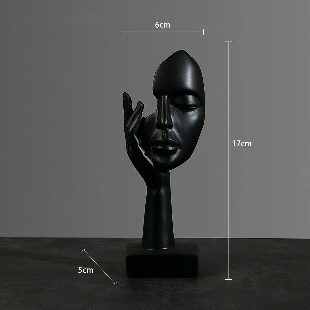 Abstract Face Statue