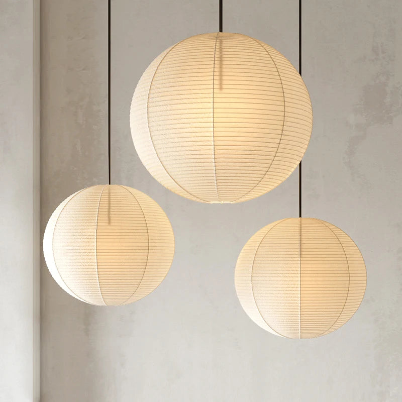 Wabi-Sabi Paper Pendant Chandelier