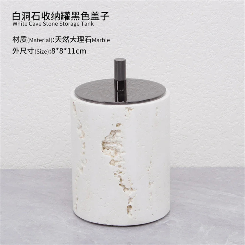 Beige Travertine Vanity Set