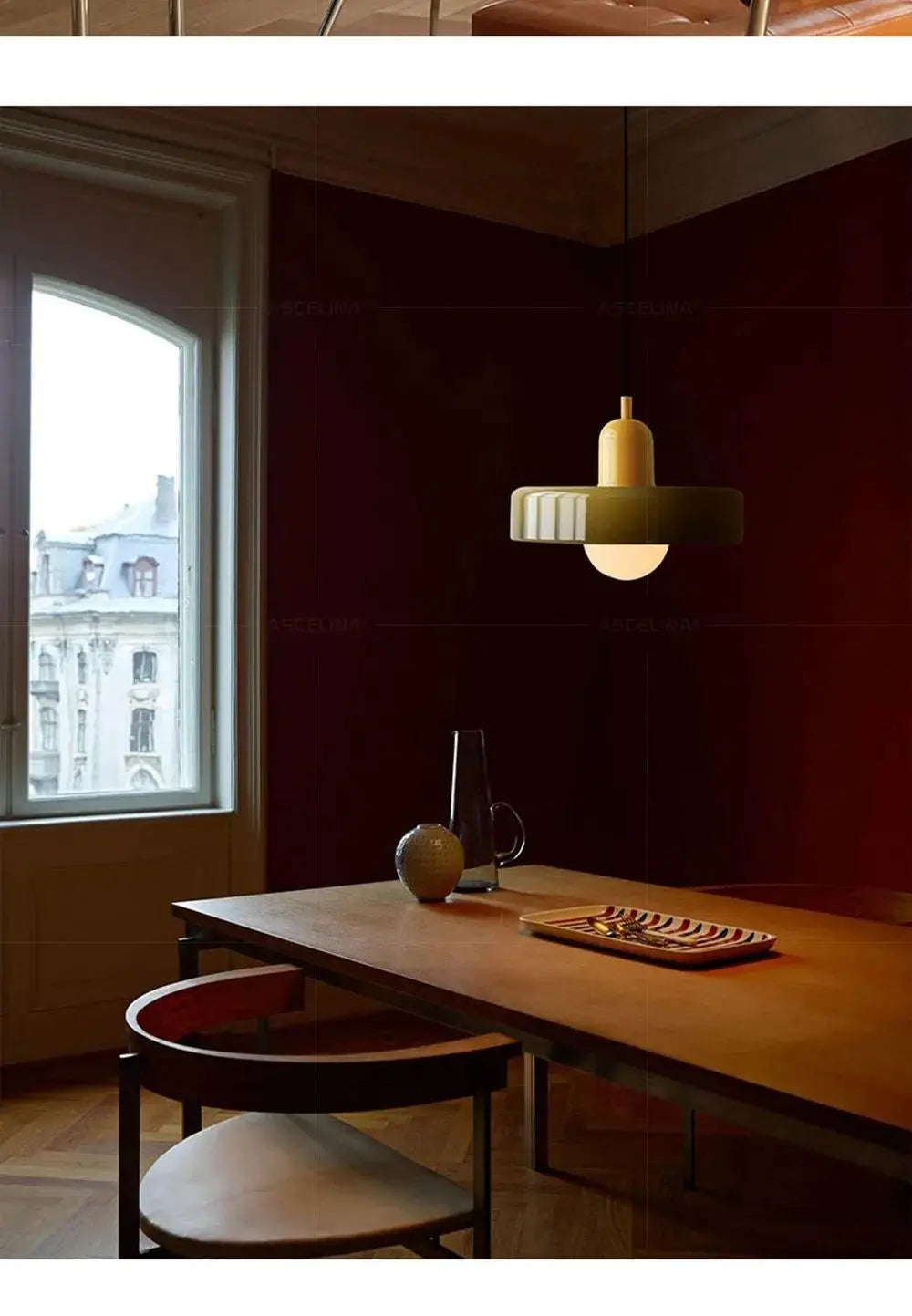 Bauhaus Glass Chandelier
