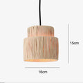 Japanese Rattan Pendant Chandelier