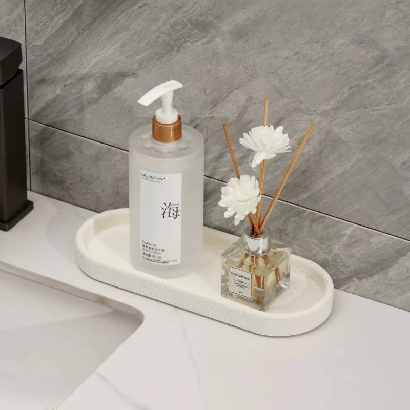 Travertine Stone Vanity Tray