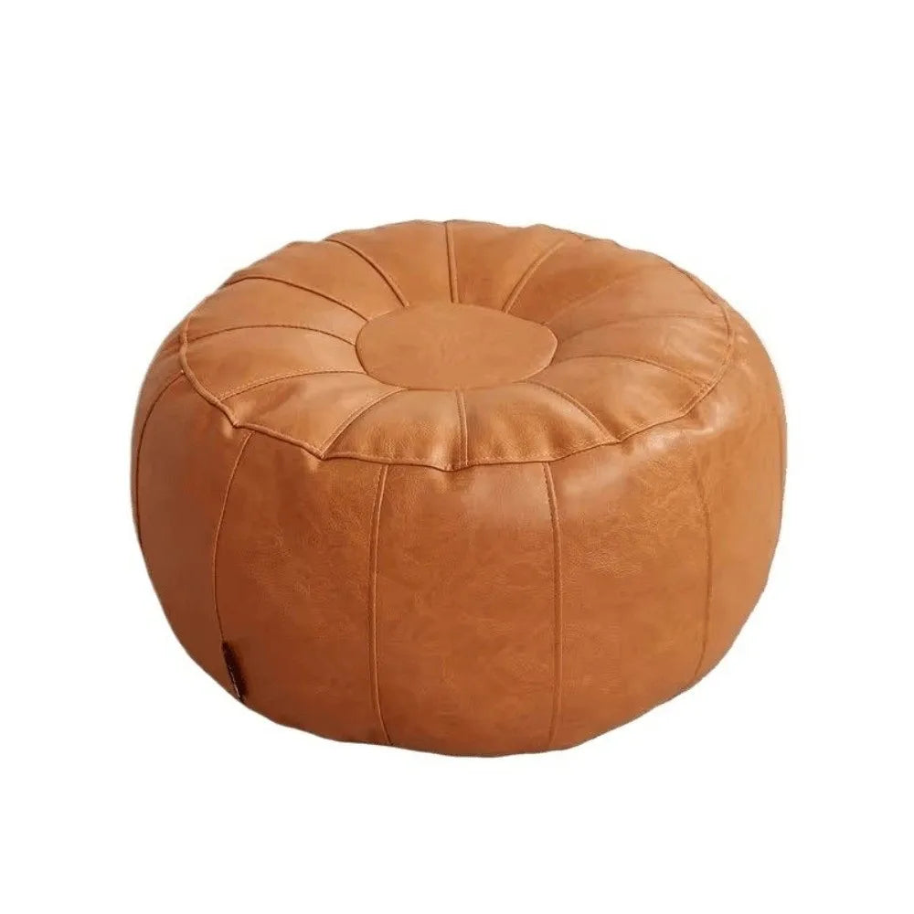 Round Storage Pouf
