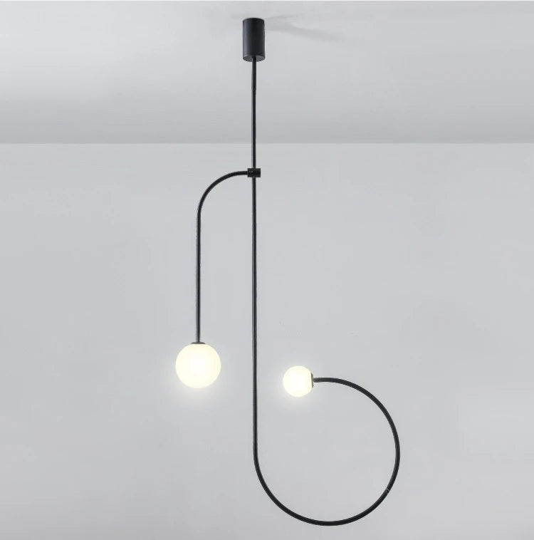 Nordic Glass Arc Pendant Lamp