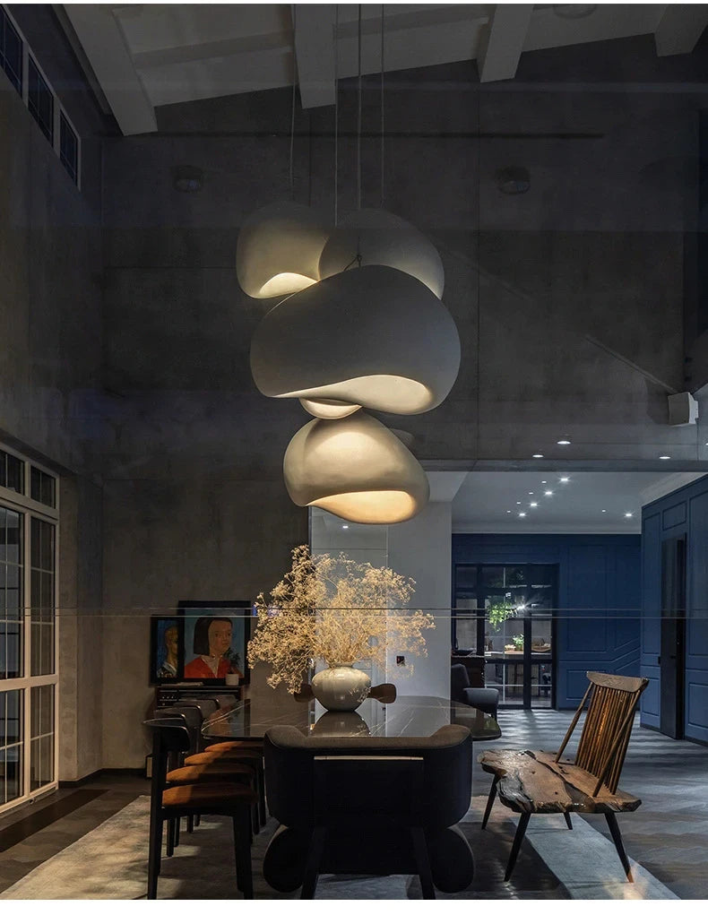 Wabi-Sabi Cement Pendant Chandelier