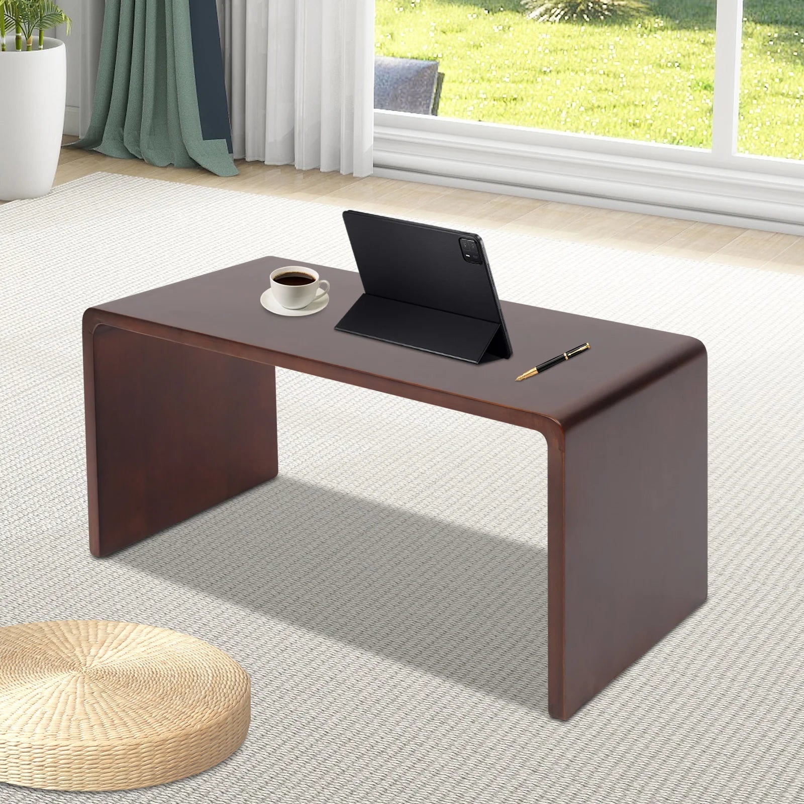C-Shaped Sofa Side Table
