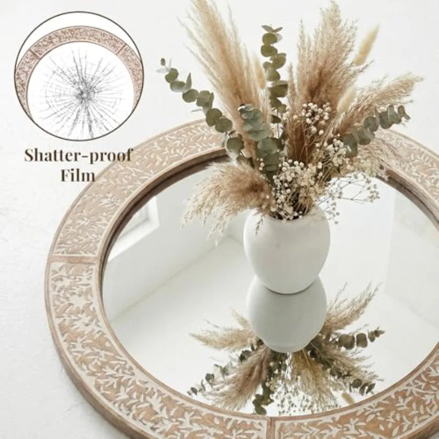Farmhouse Round Wall Mirror