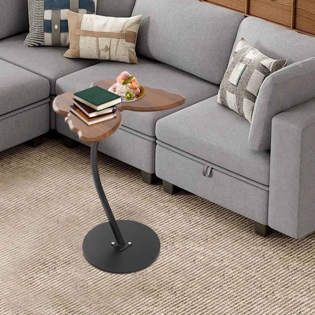 C-Shaped Sofa Side Table