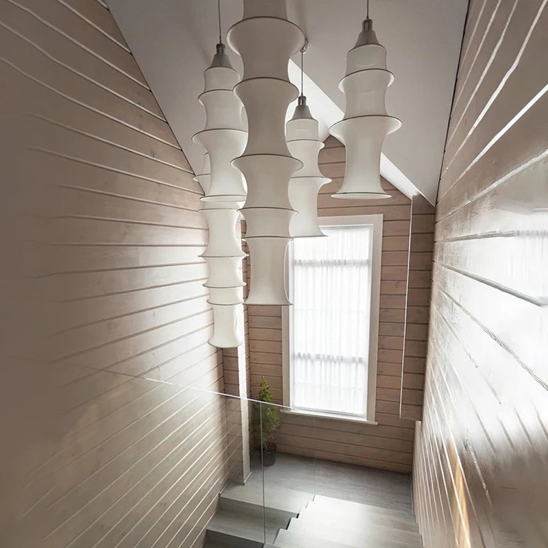 Wabi-Sabi Fabric Pendant Chandelier