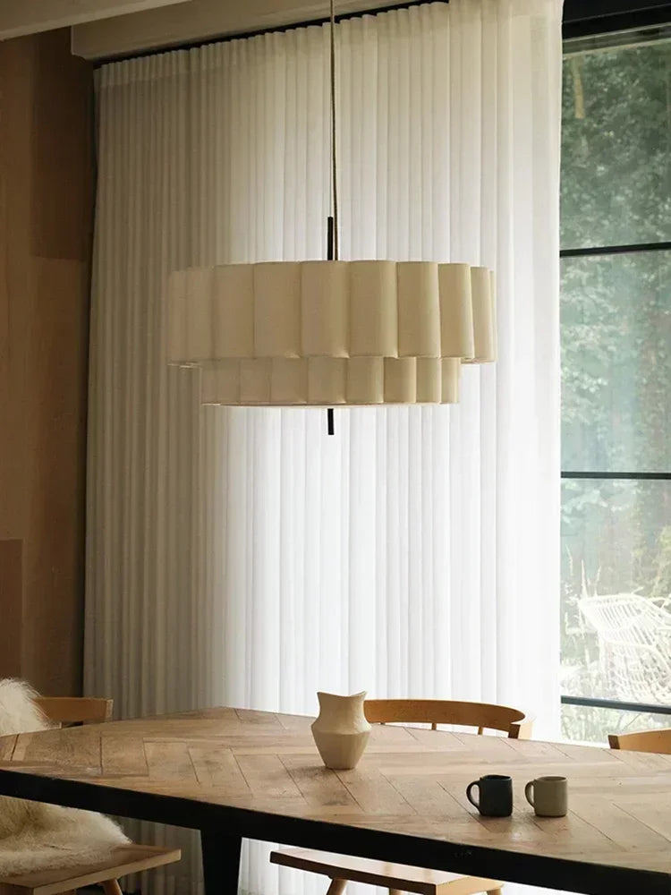 Wabi-Sabi Fabric Pendant Chandelier