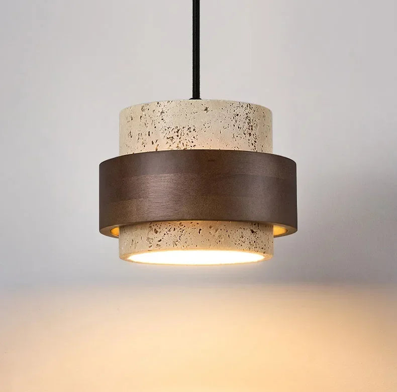 Wabi-Sabi Stone Pendant Lamp