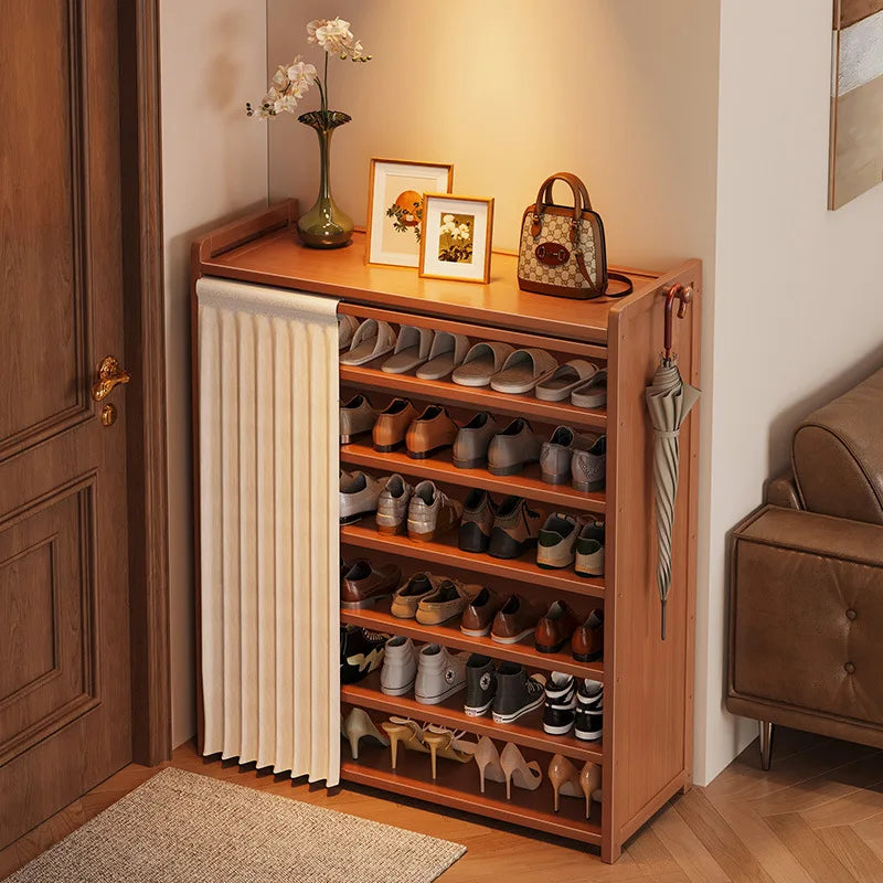 Bamboo Shoe Storage Cabinet